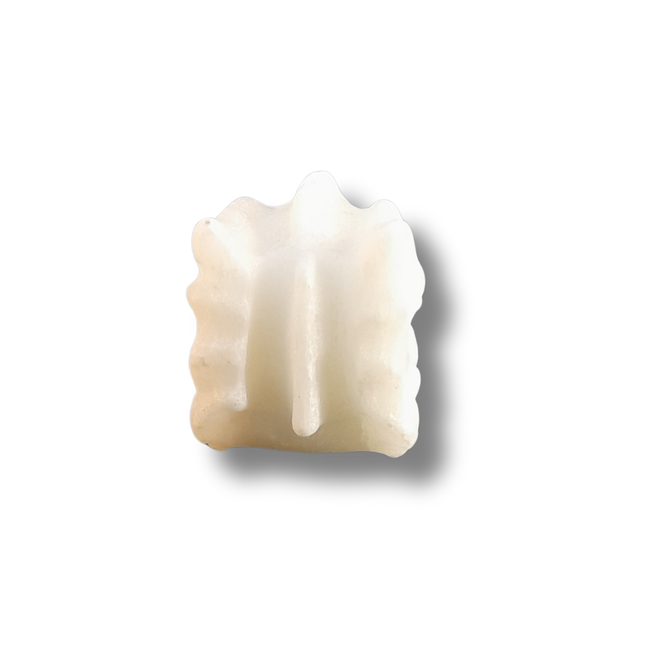 Witte jade/ marmer Draak Carving | klein
