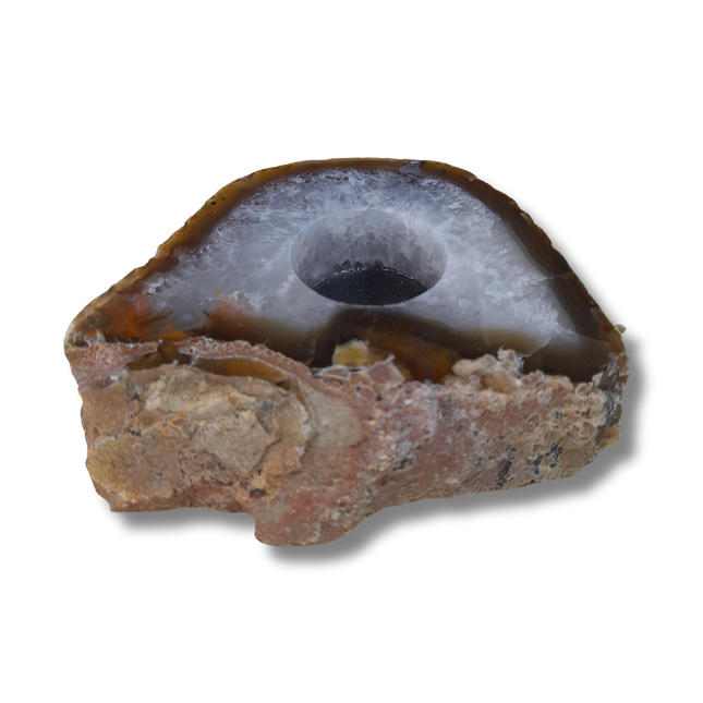 Agaat theelichten liggend | Brazilië (1)