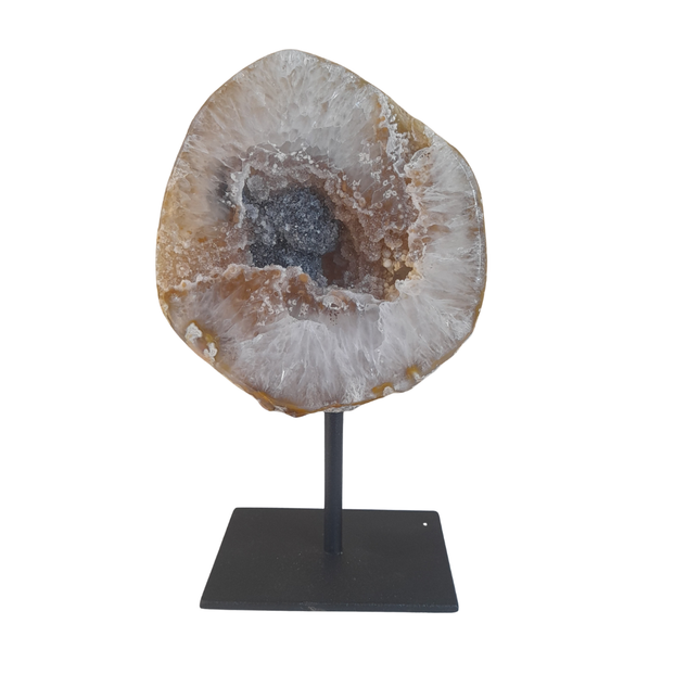 Agaat geode op standaard | nr 2