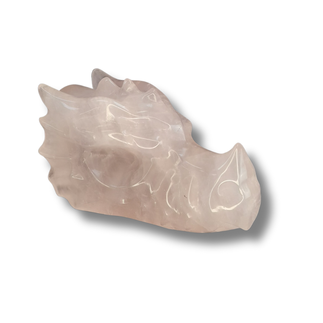 Rozekwarts Draak Carving | 8.5 cm