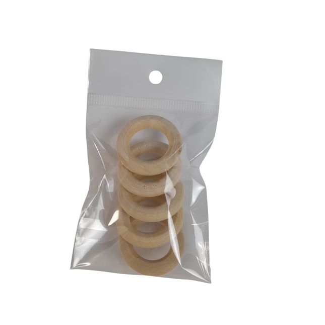 Bollenhouder ring hout | 3 cm doorsnee | per 5 stuks