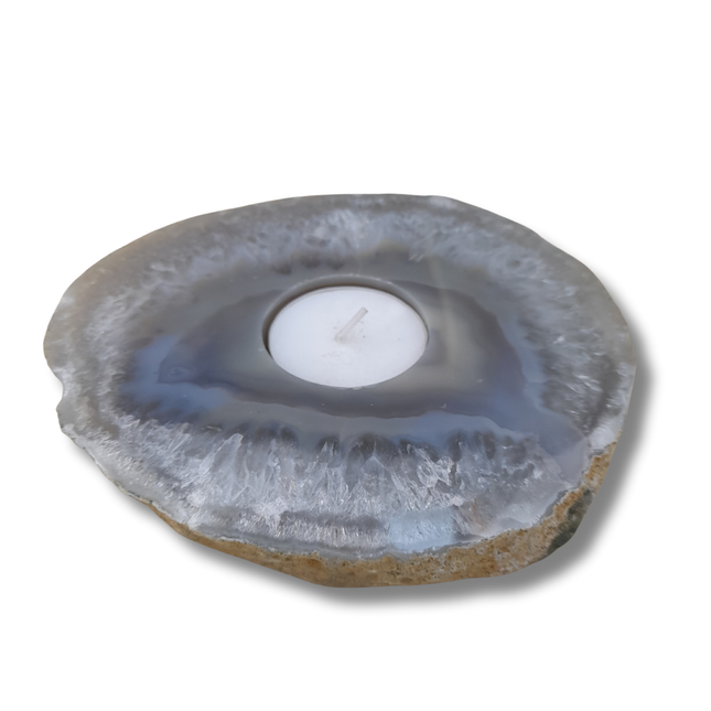 Agaat theelichten liggend | Brazilië (3)