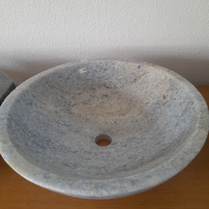 Blauwe Calciet Waskom Rond | Madagaskar