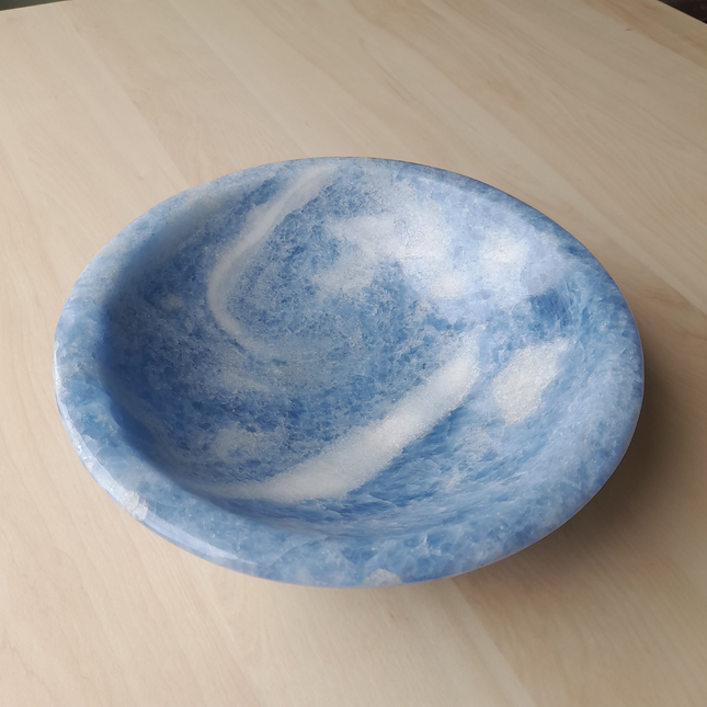 Blue Calciet Kom 23 cm | Madagaskar