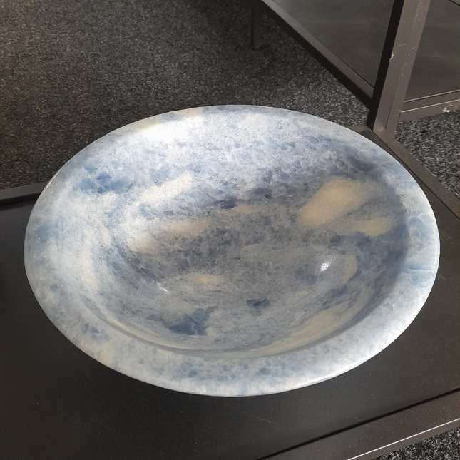 Blauwe Calciet Kom 30 cm | Madagaskar