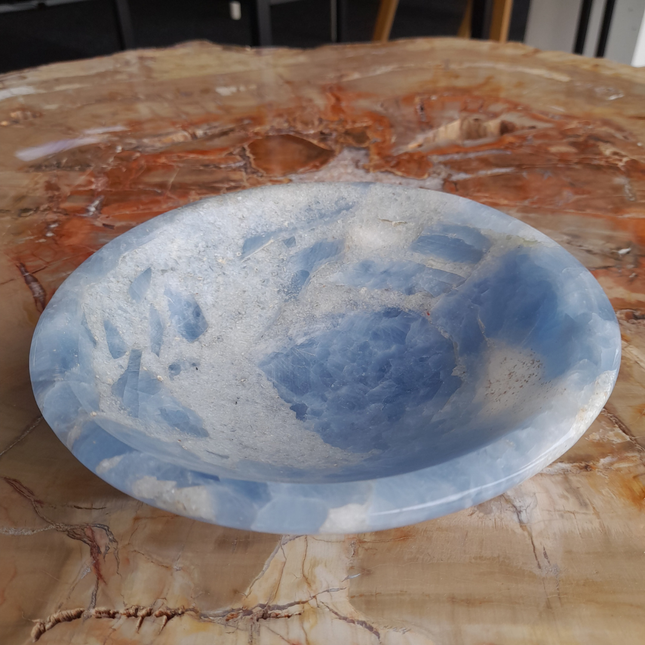 Blue Calciet Kom 17 cm | Madagaskar