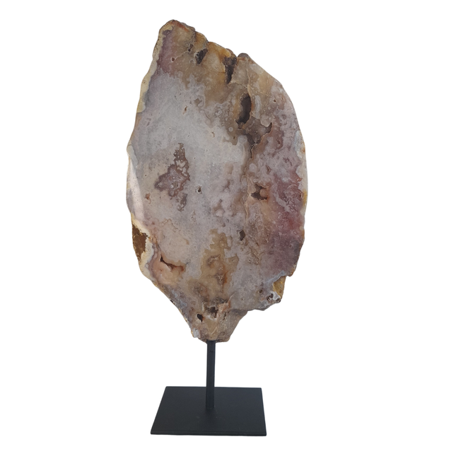 Amethist roze plak op standaard | nr 5