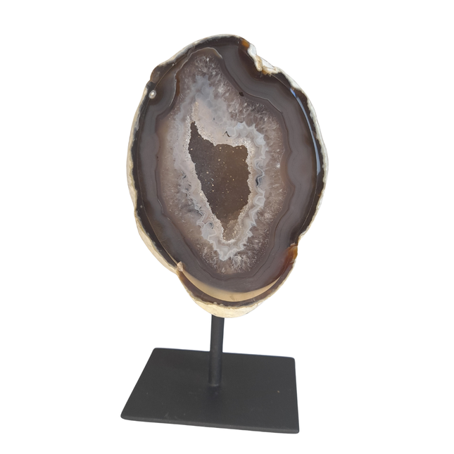 Agaat geode op standaard | nr 5