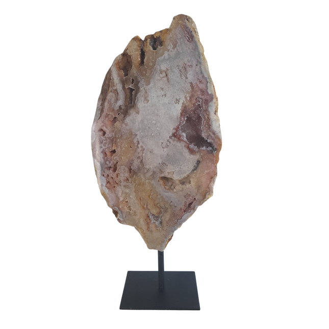 Amethist roze plak op standaard | nr 5