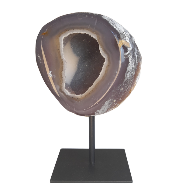 Agaat geode op standaard | nr 6