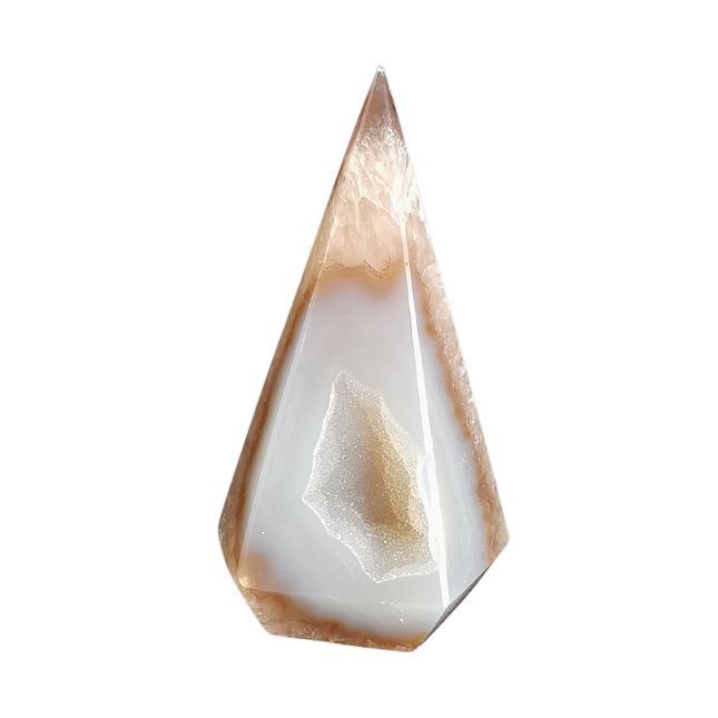 Agaat druzy diamant geslepten | nr 8