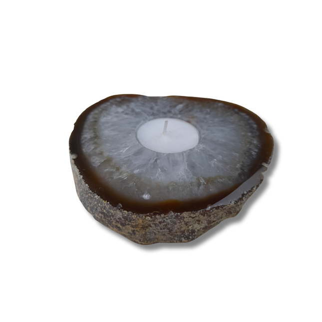 Agaat theelichten liggend | Brazilië (8)