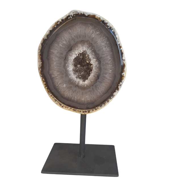 Agaat geode op standaard | nr 8