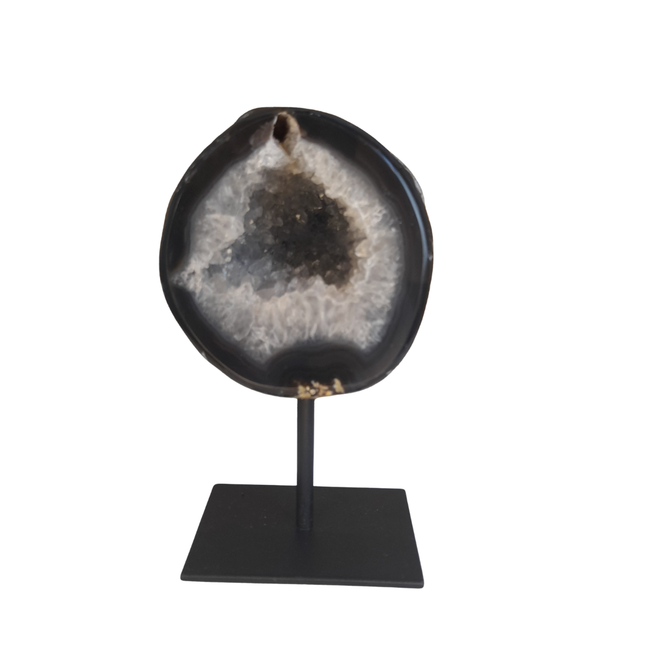 Agaat geode op standaard | nr 9