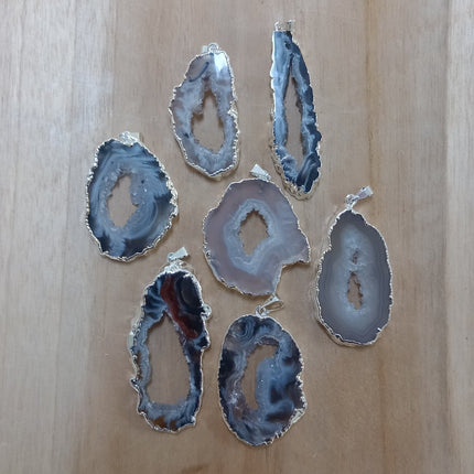 Druzy agaat Brazilië hanger