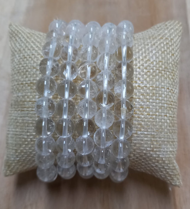 Bergkristal armband 8 mm