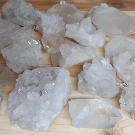Bergkristal ruwe clusters per kilo