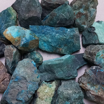 Chrysocolla A ruw – Peru – per 500 gram