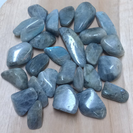 Labradoriet trommelstenen per 250 gram