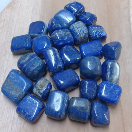 Lapis lazuli trommelstenen per 100 gram