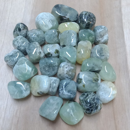 Prehniet trommelstenen per 250 gram