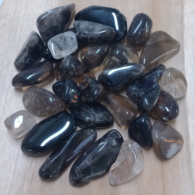 Rookkwarts trommelstenen per 250 gram