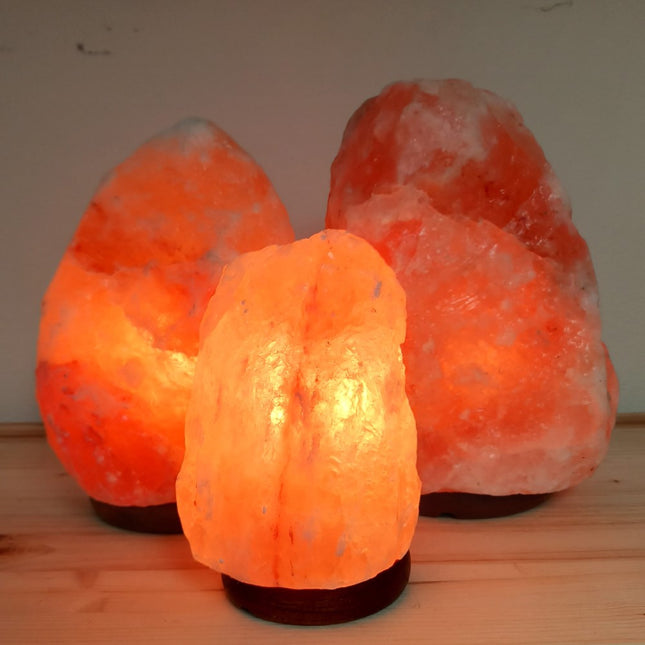 Zoutsteen lamp oranje 4 - 6 kilo