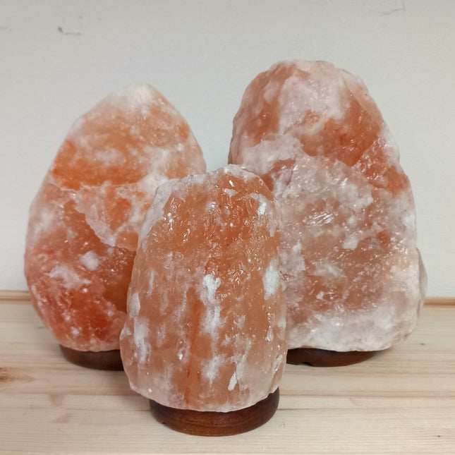 Zoutsteen lamp oranje 4 - 6 kilo