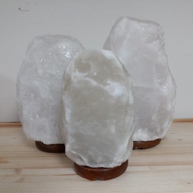 Zoutsteen lamp wit 2 - 3 kilo