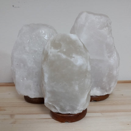 Zoutsteen lamp wit 6 - 10 kilo