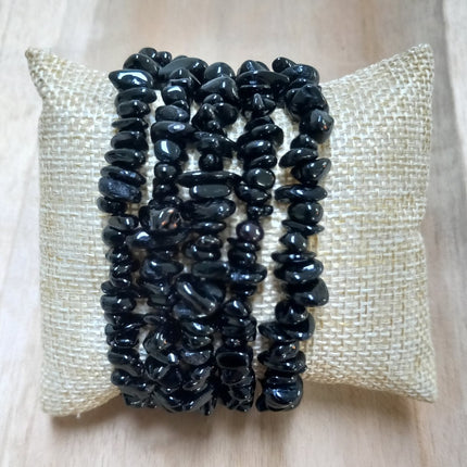 Zwarte toermalijn splitarmbanden per stuk