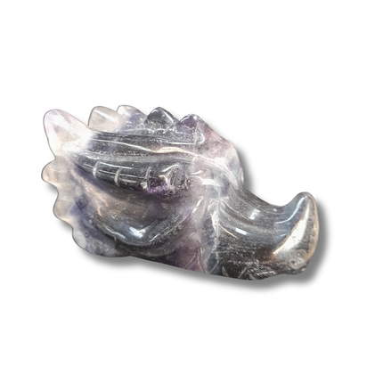 Fluoriet Draak Carving | 10 cm. nr 1