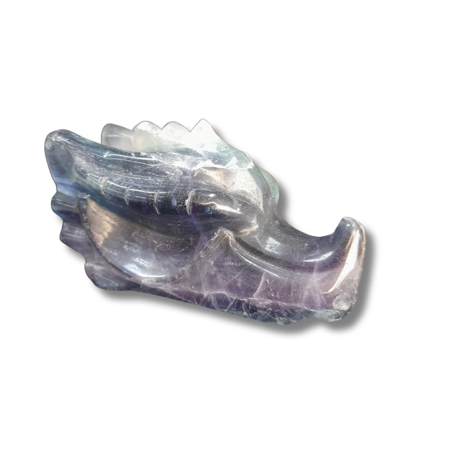 Fluoriet Draak Carving | 10 cm. nr 2