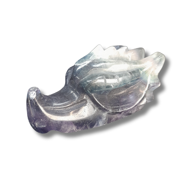 Fluoriet Draak Carving | 10 cm. nr 2