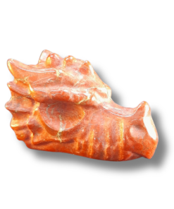 Rode jaspis Draak Carving | klein