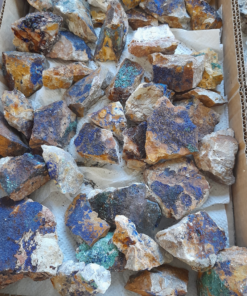 Azuriet/Malachiet Ruw – Marokko – ca. 3,5 kg (ca. 30 stukjes)