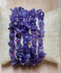 Amethist splitarmbanden per 5 stuks
