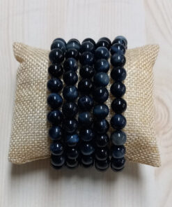 Tijgeroog armband 8 mm (blauw)