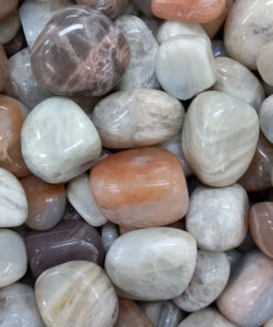 Maansteen multi trommelstenen per 250 gram
