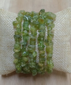 Peridoot/olivijn splitarmband per stuk