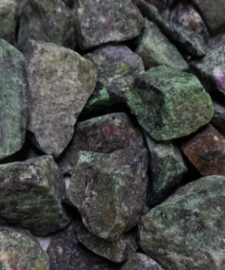 Robijn in zoisiet A ruw – India – per 500 gram