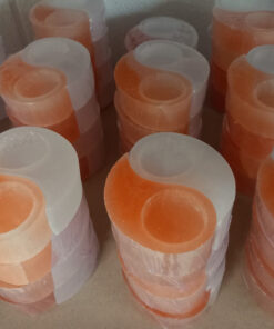 Seleniet Theelichtset – Yin Yang – Marokko (set)